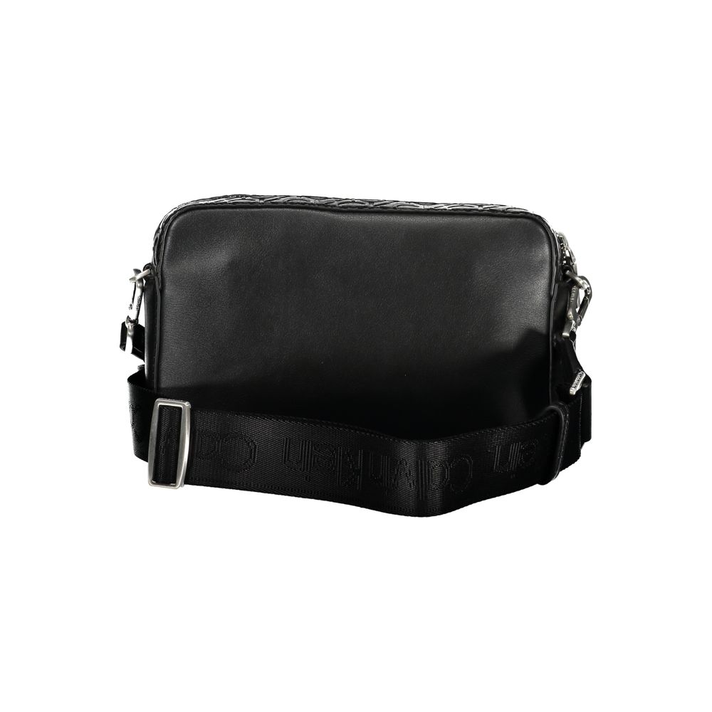 Black Polyester Handbag - GLAMHUB BOUTIQUE 