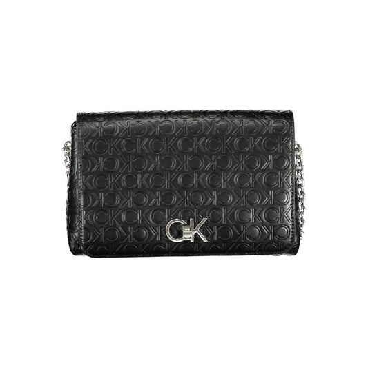 Black Polyester Handbag - GLAMHUB BOUTIQUE 