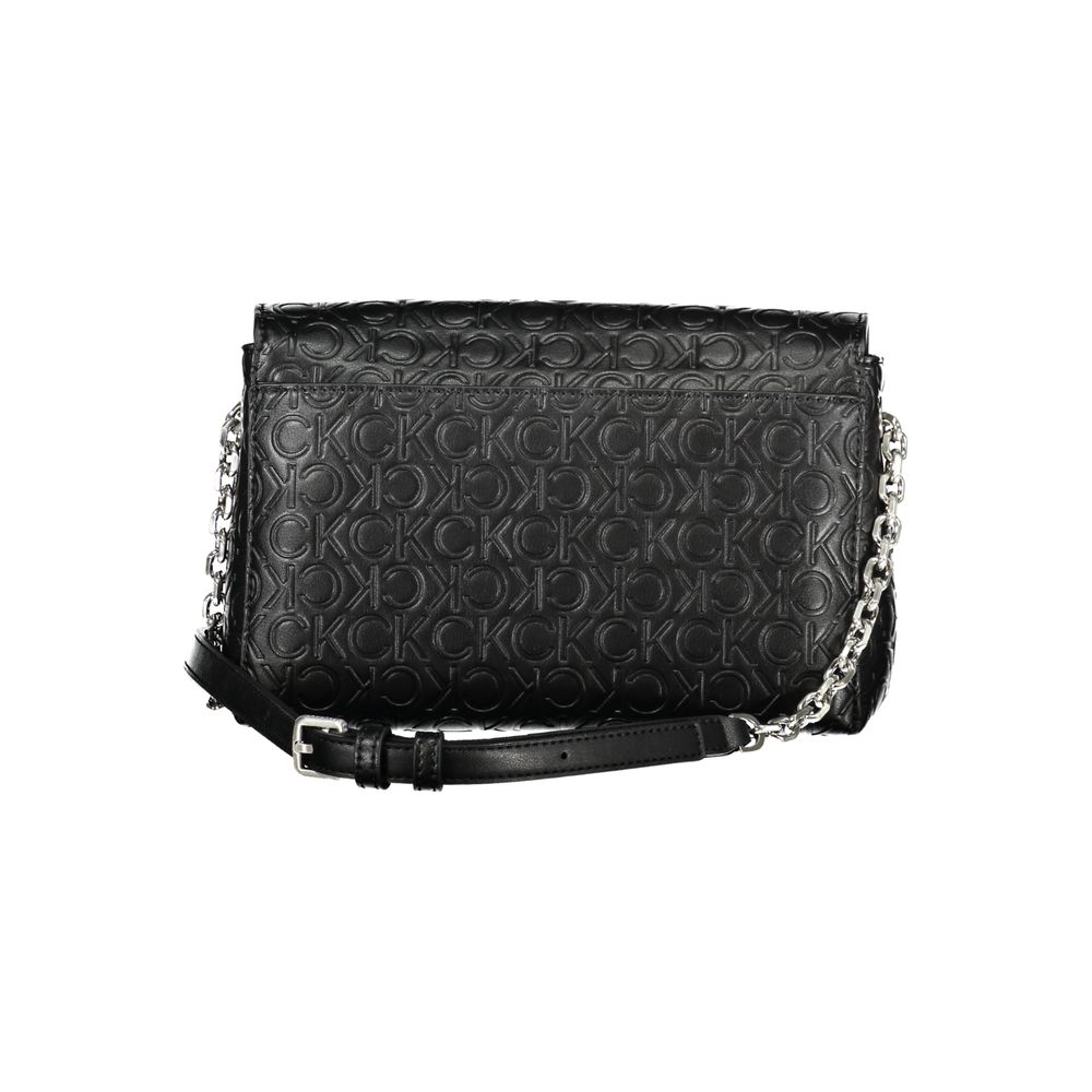 Black Polyester Handbag - GLAMHUB BOUTIQUE 