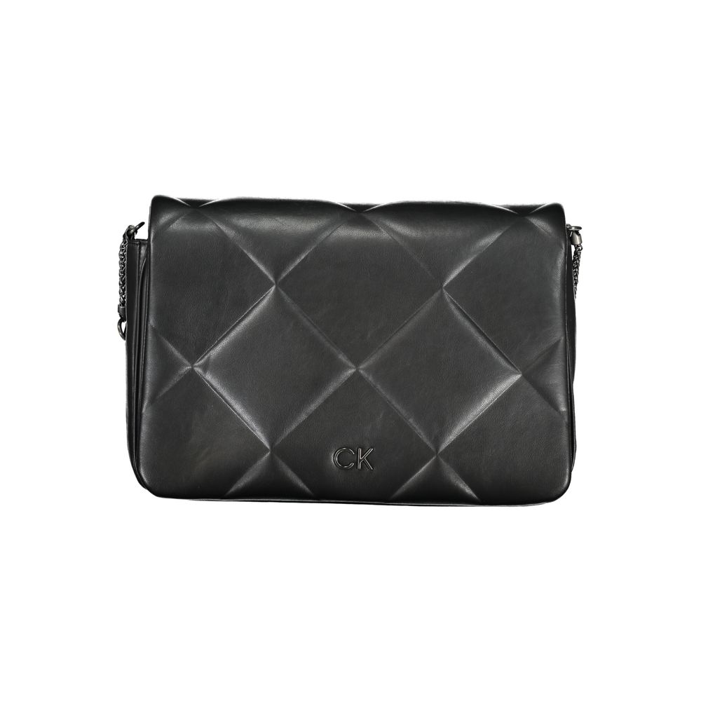 Black Polyester Handbag - GLAMHUB BOUTIQUE 