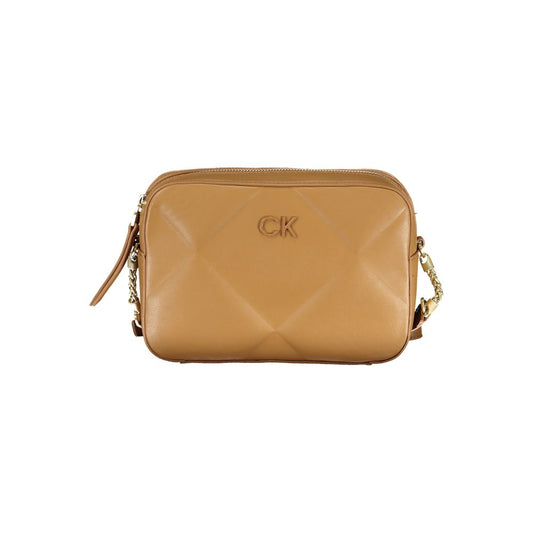 Brown Polyester Handbag - GLAMHUB BOUTIQUE 