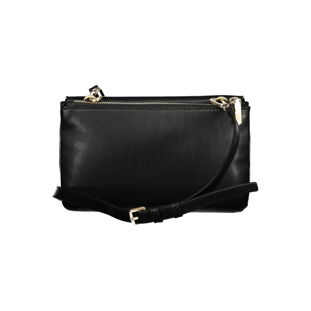 Black Polyester Handbag - GLAMHUB BOUTIQUE 