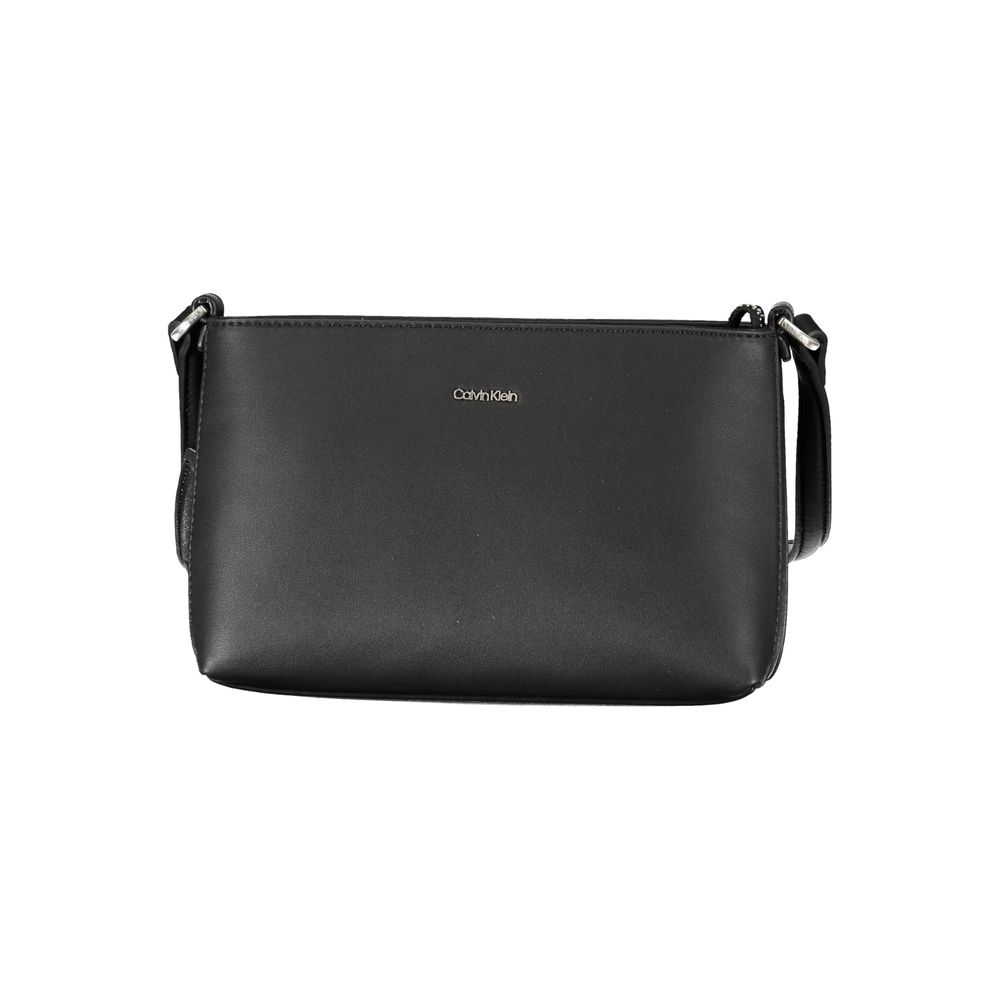 Black Polyester Handbag - GLAMHUB BOUTIQUE 