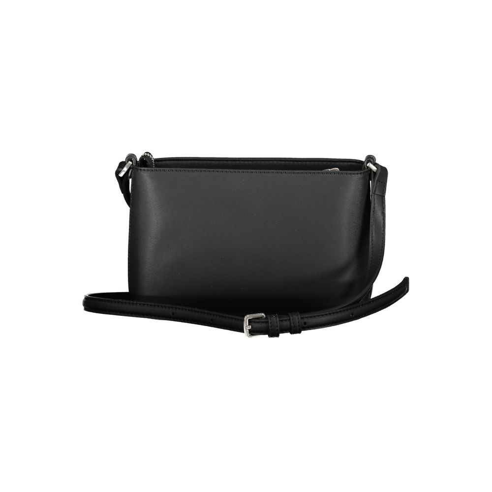 Black Polyester Handbag - GLAMHUB BOUTIQUE 