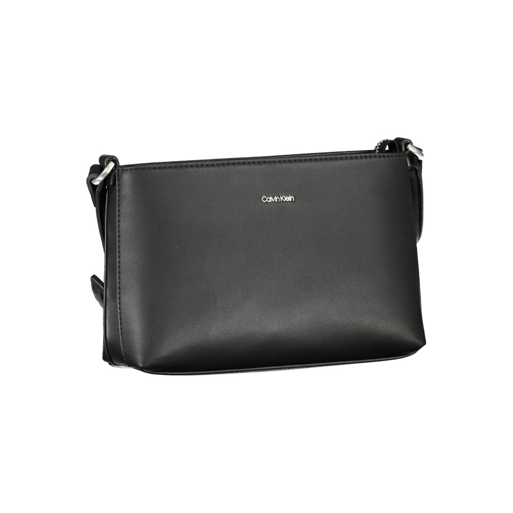 Black Polyester Handbag - GLAMHUB BOUTIQUE 