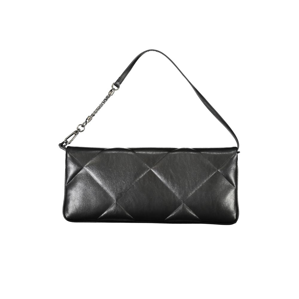 Black Polyester Handbag - GLAMHUB BOUTIQUE 