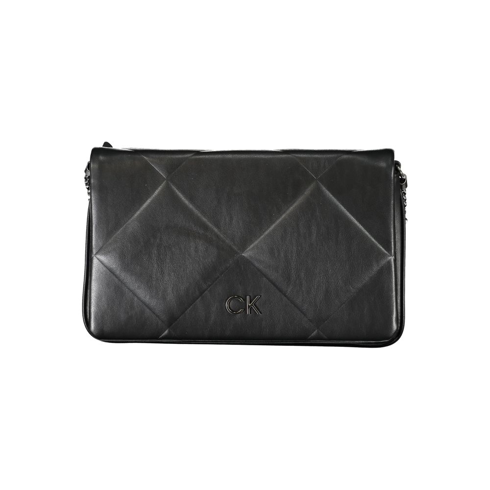 Black Polyester Handbag - GLAMHUB BOUTIQUE 