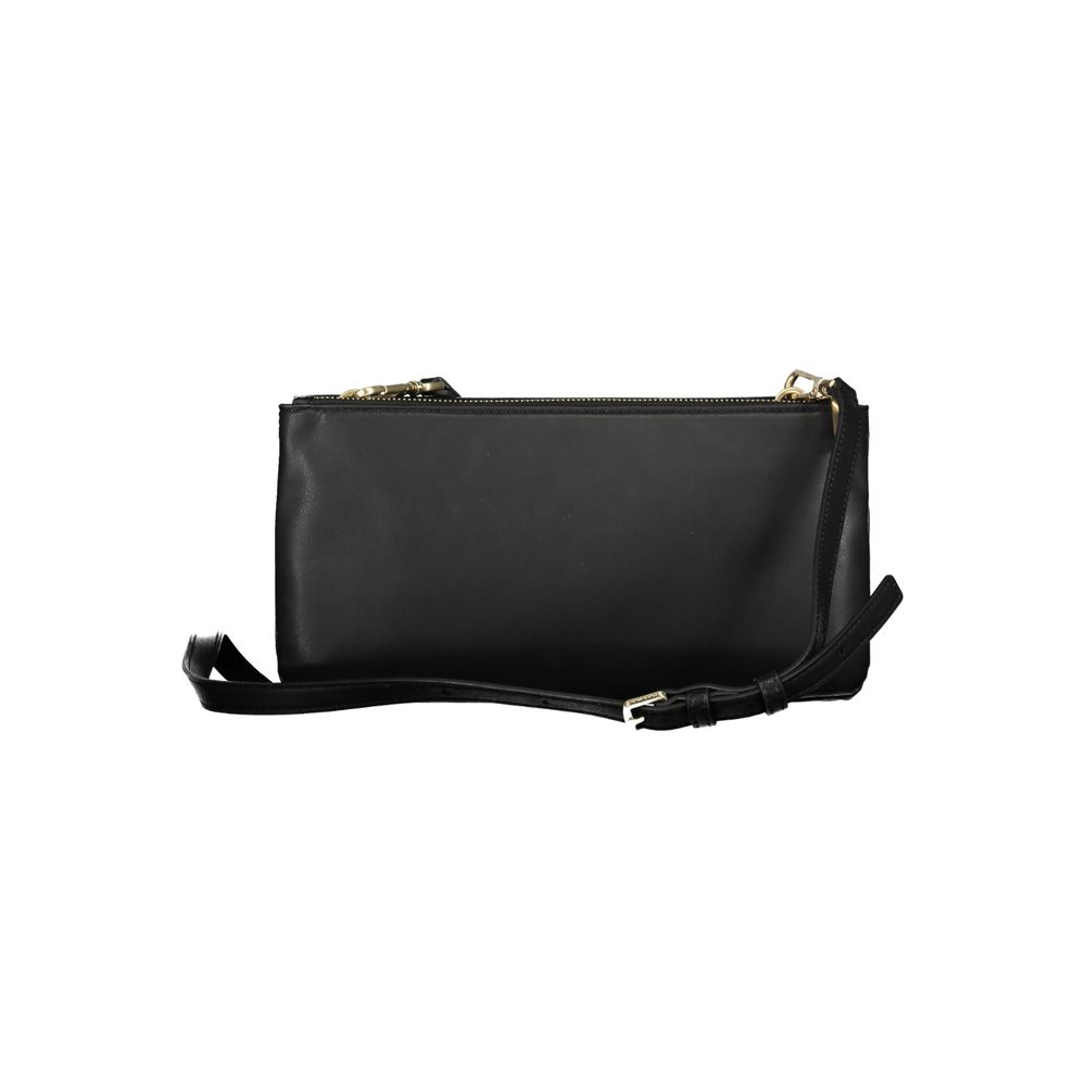 Black Polyester Handbag - GLAMHUB BOUTIQUE 