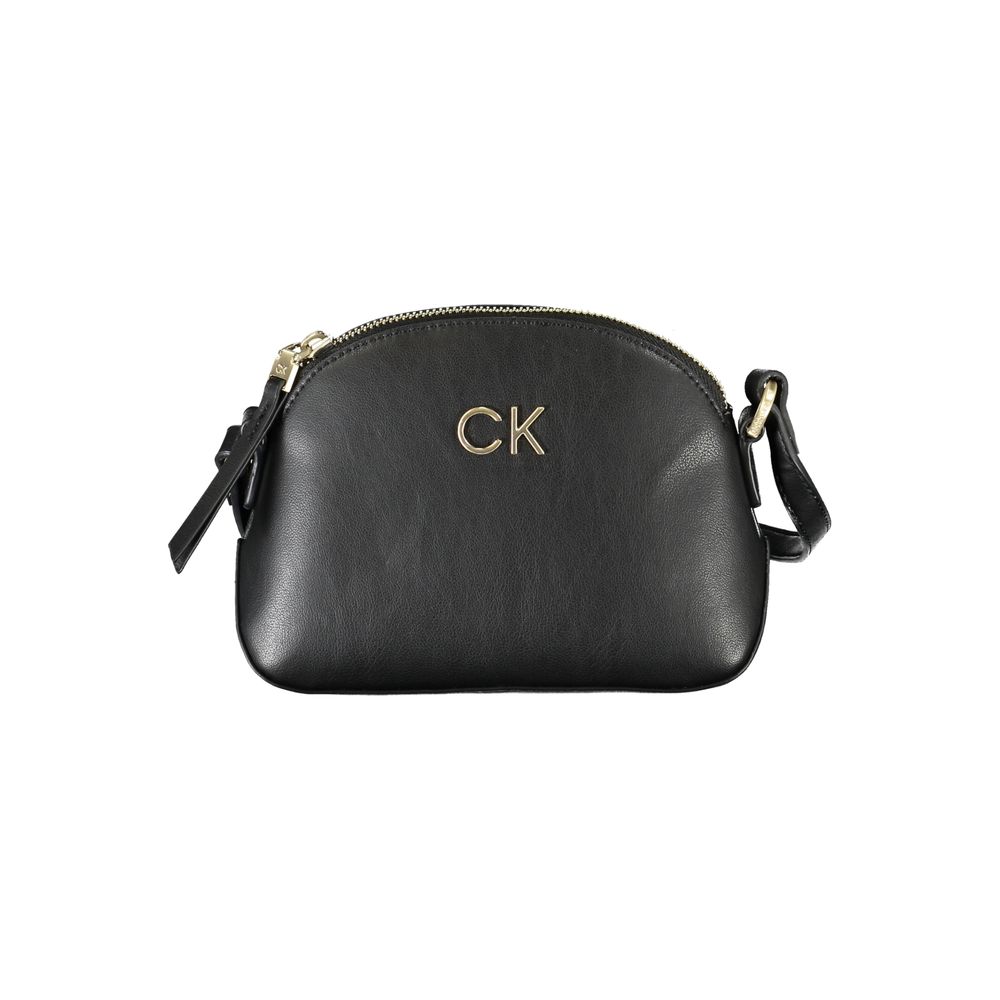 Black Polyester Handbag - GLAMHUB BOUTIQUE 