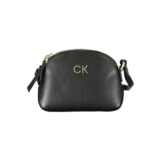 Black Polyester Handbag - GLAMHUB BOUTIQUE 