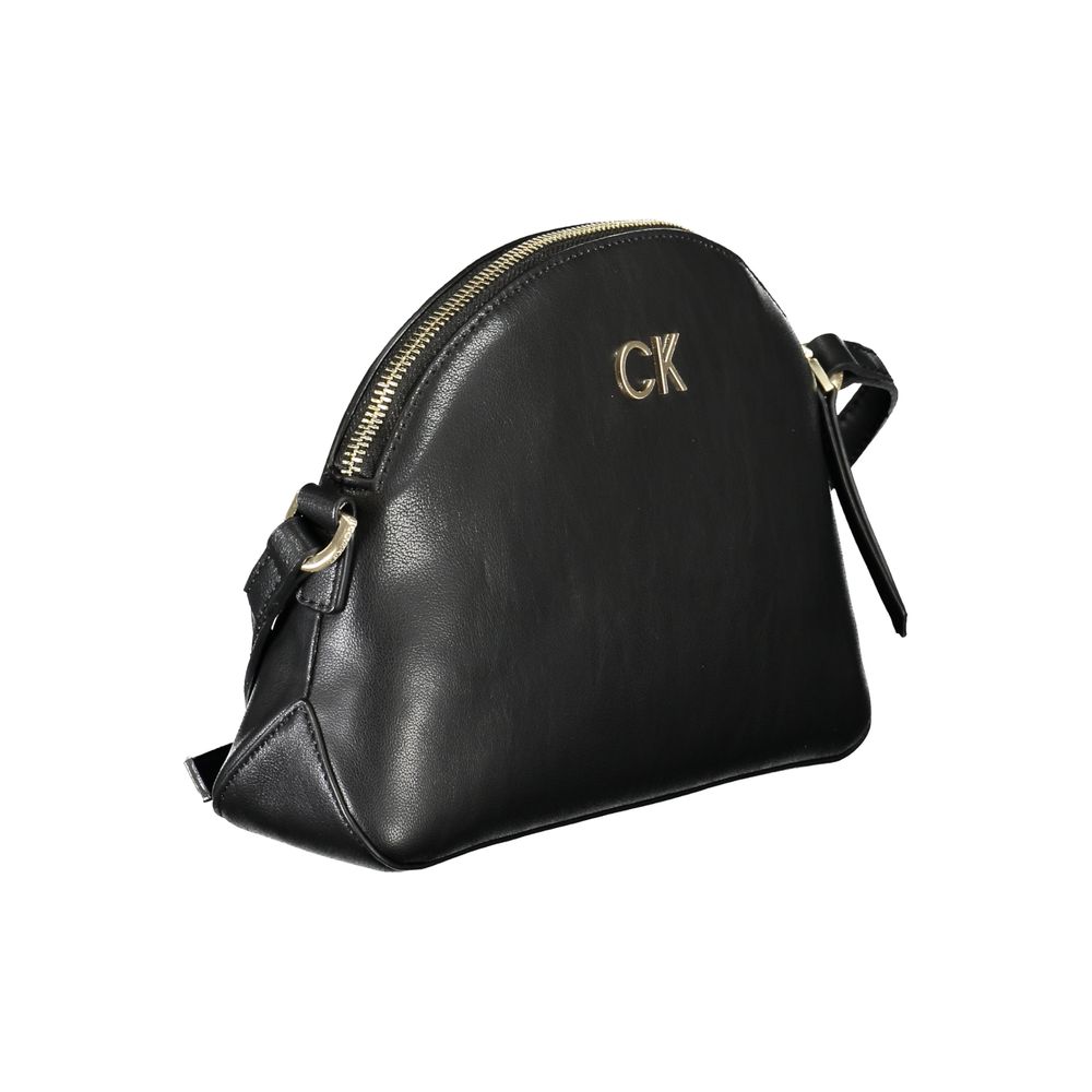 Black Polyester Handbag - GLAMHUB BOUTIQUE 