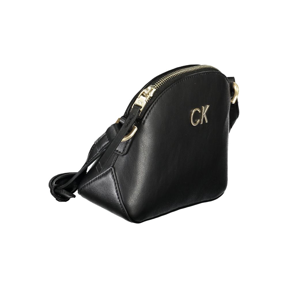 Black Polyester Handbag - GLAMHUB BOUTIQUE 