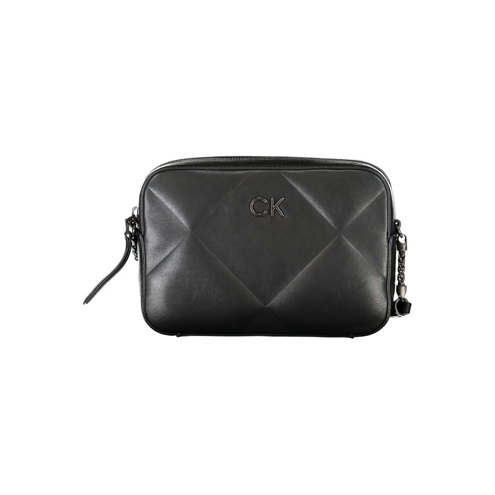 Black Polyester Handbag - GLAMHUB BOUTIQUE 