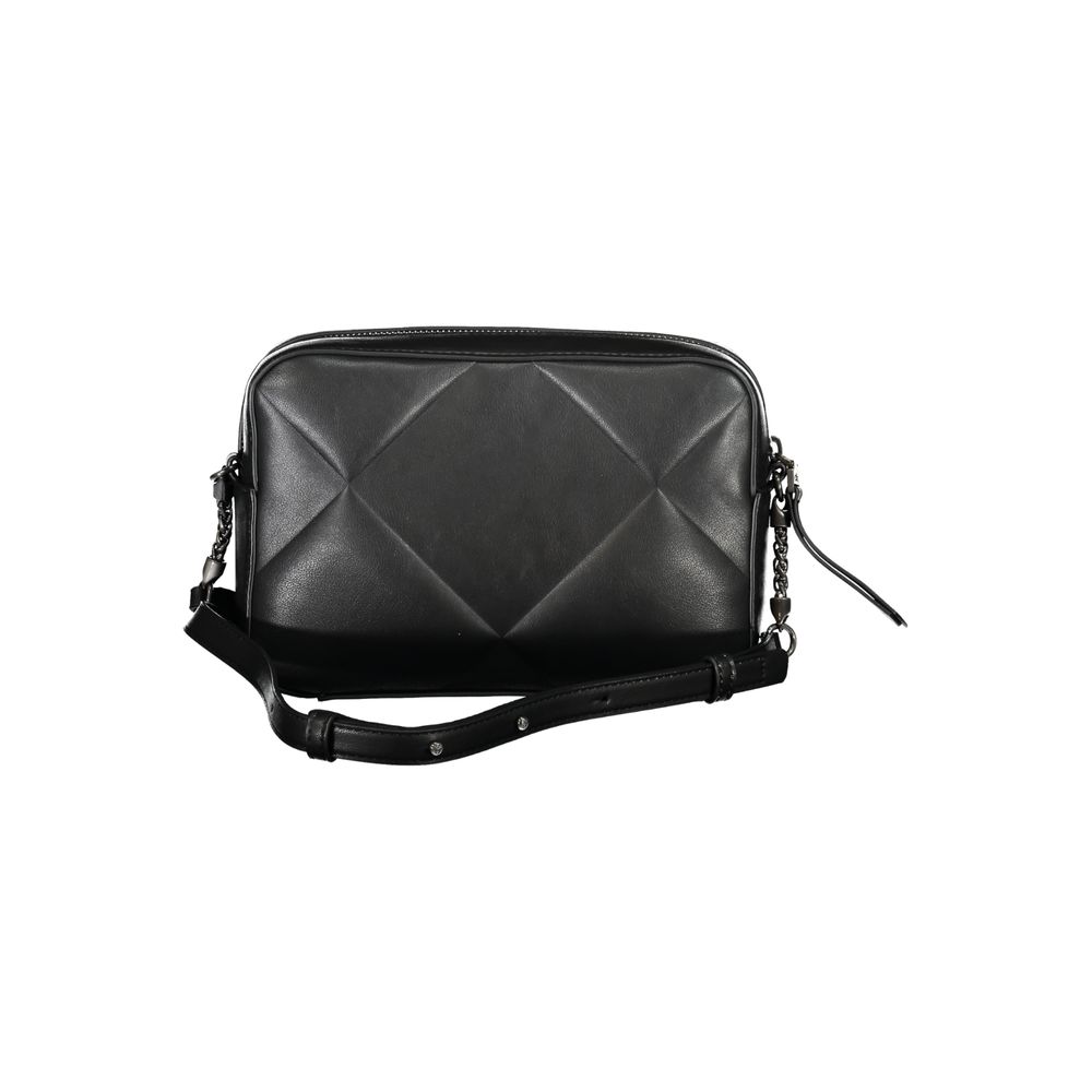 Black Polyester Handbag - GLAMHUB BOUTIQUE 