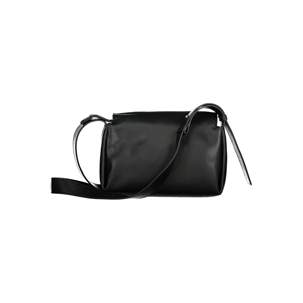 Black Polyester Handbag - GLAMHUB BOUTIQUE 