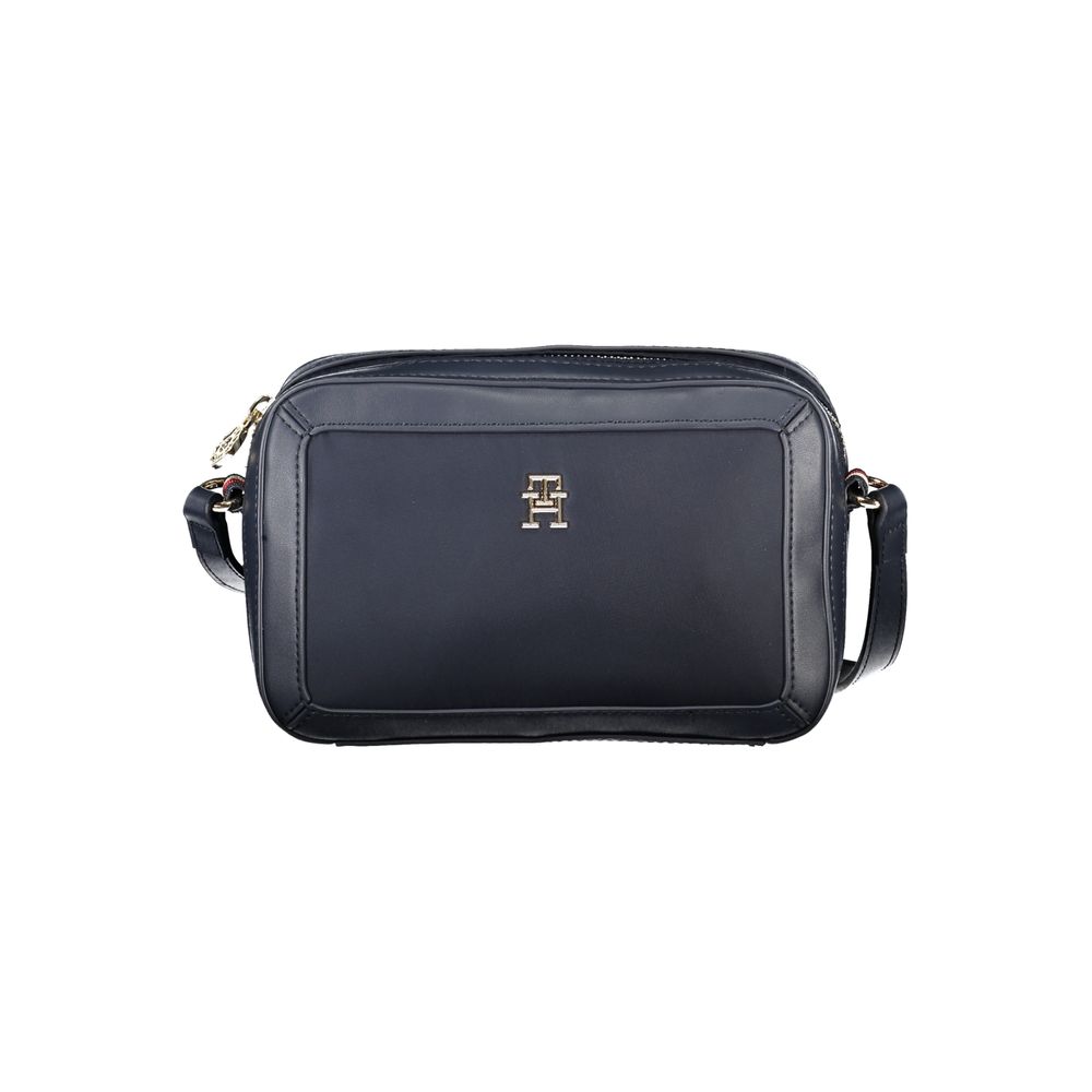 Blue Polyester Handbag - GLAMHUB BOUTIQUE 