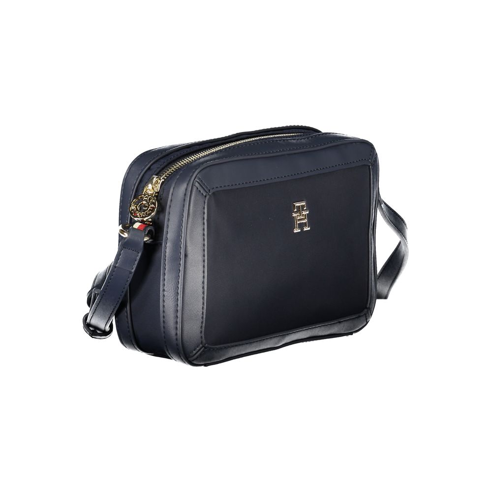 Blue Polyester Handbag - GLAMHUB BOUTIQUE 