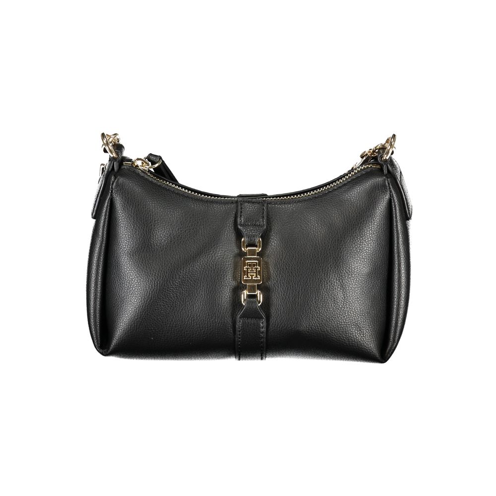 Black Polyester Handbag - GLAMHUB BOUTIQUE 