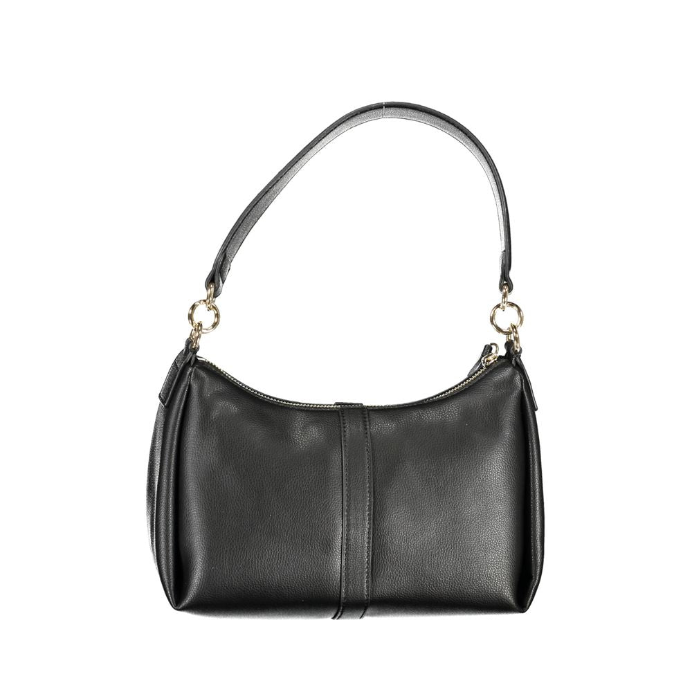 Black Polyester Handbag - GLAMHUB BOUTIQUE 