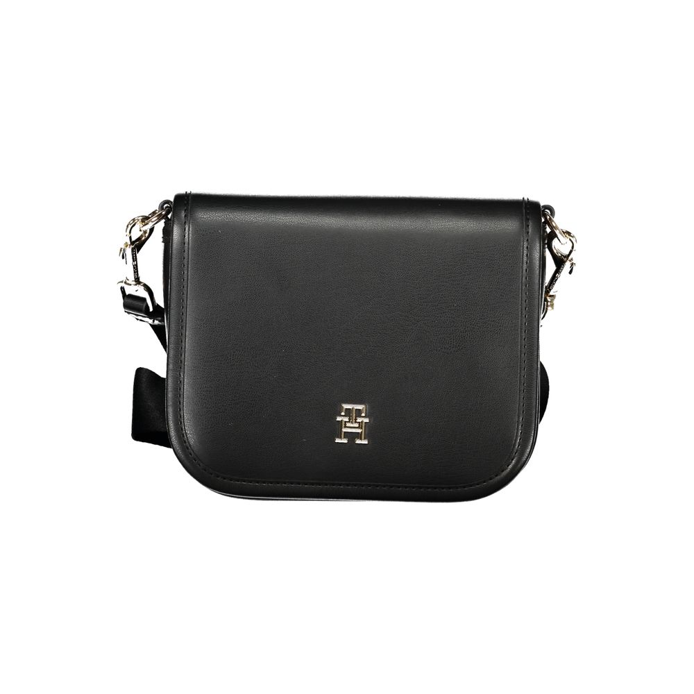 Black Polyethylene Handbag - GLAMHUB BOUTIQUE 