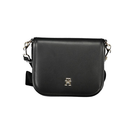 Black Polyethylene Handbag - GLAMHUB BOUTIQUE 