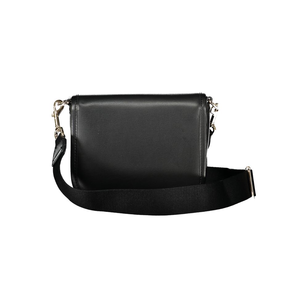 Black Polyethylene Handbag - GLAMHUB BOUTIQUE 