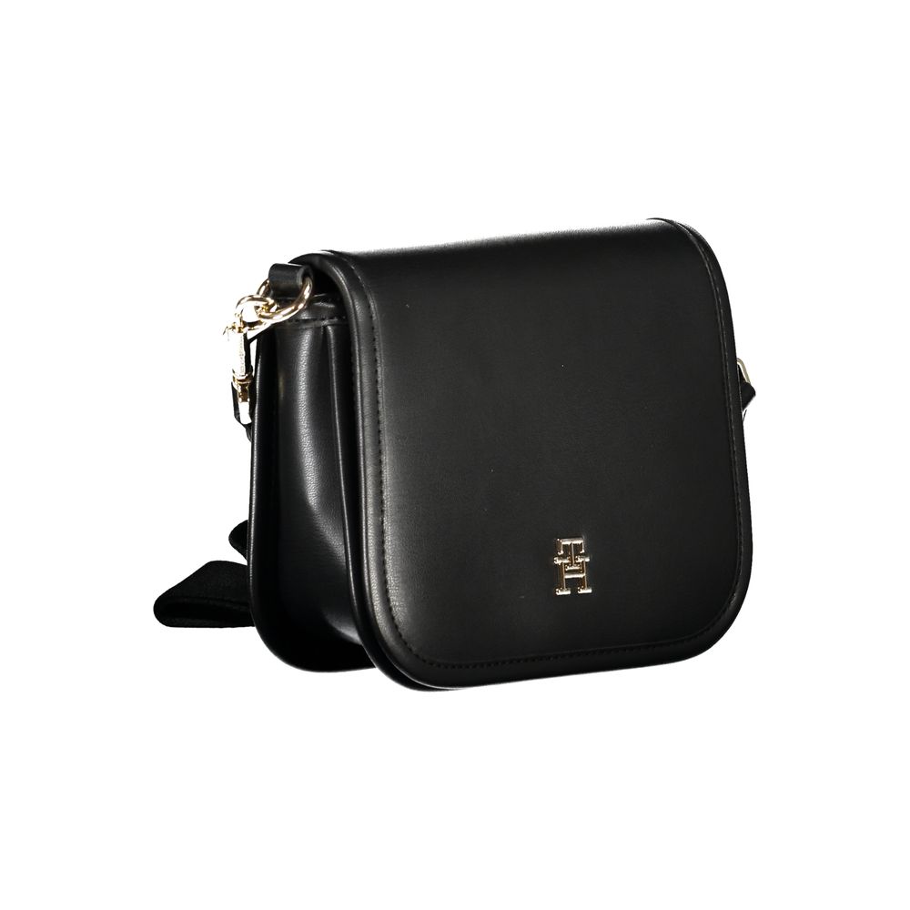 Black Polyethylene Handbag - GLAMHUB BOUTIQUE 