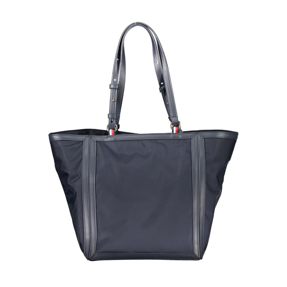 Blue Polyester Handbag - GLAMHUB BOUTIQUE 