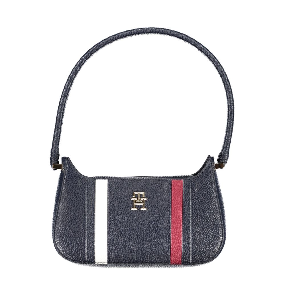 Blue Polyethylene Handbag - GLAMHUB BOUTIQUE 