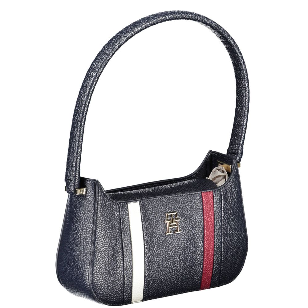 Blue Polyethylene Handbag - GLAMHUB BOUTIQUE 