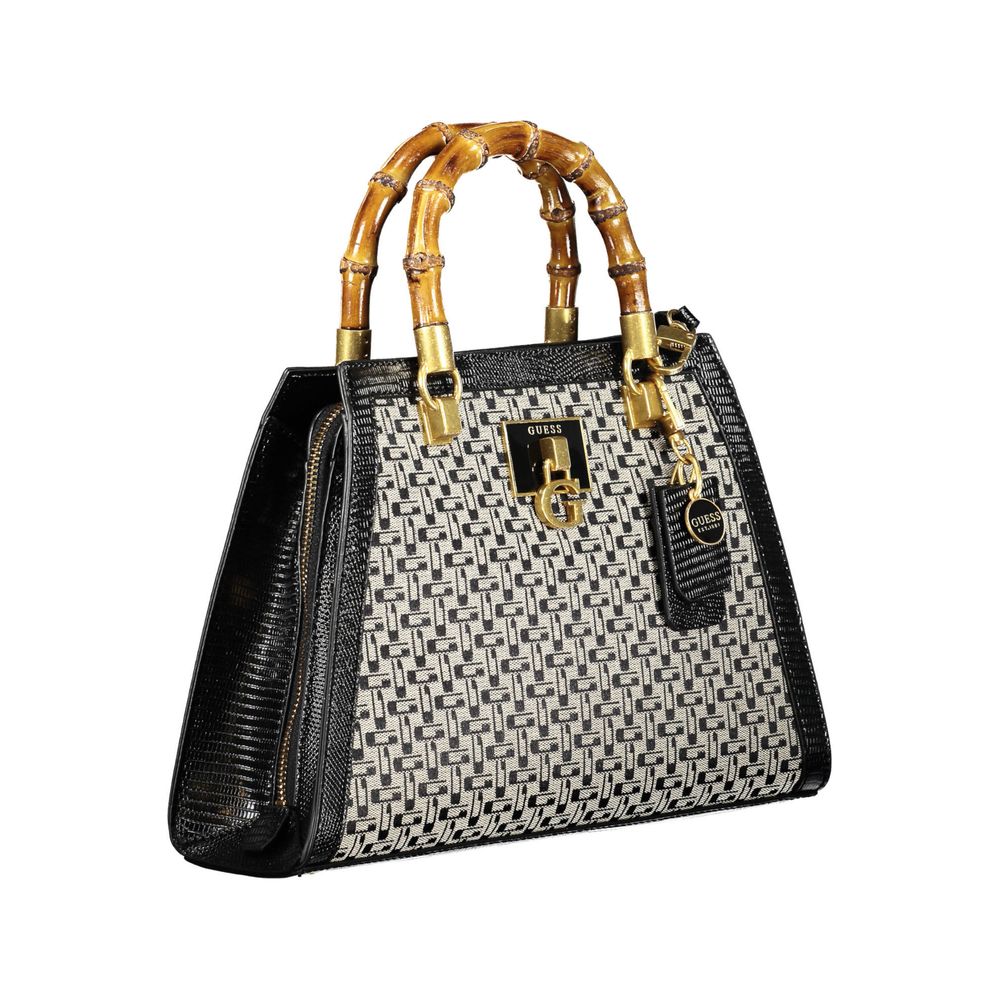 Black Cotton Handbag - GLAMHUB BOUTIQUE 