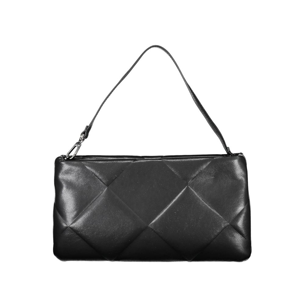 Black Polyester Handbag - GLAMHUB BOUTIQUE 