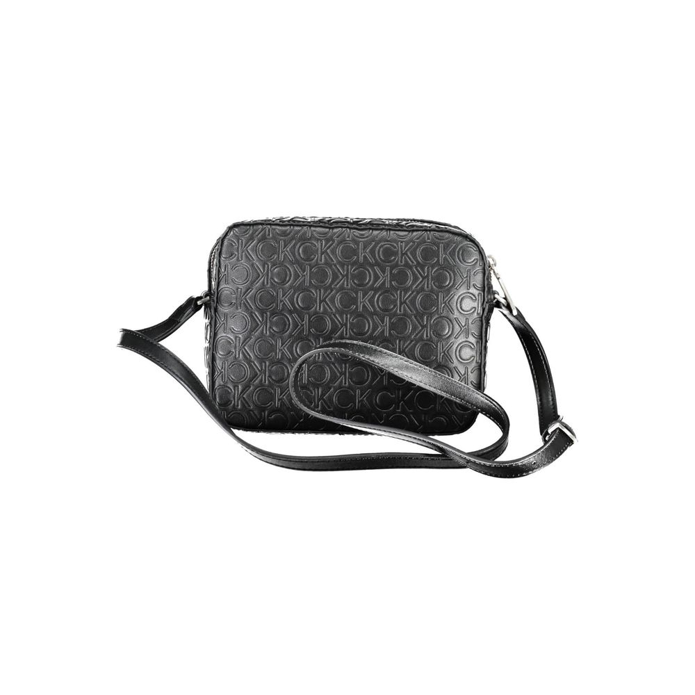 Black Polyester Handbag - GLAMHUB BOUTIQUE 