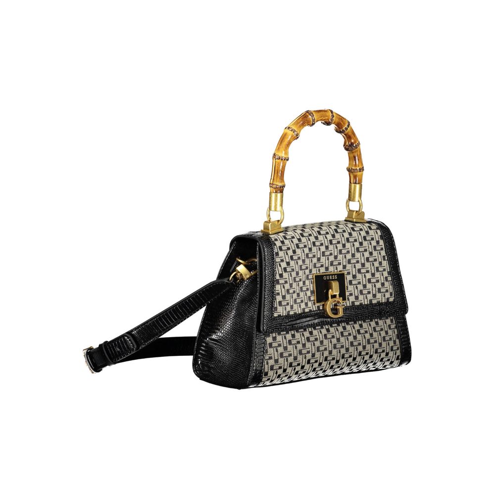 Black Cotton Handbag - GLAMHUB BOUTIQUE 