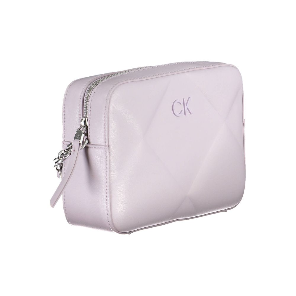 Purple Polyester Handbag - GLAMHUB BOUTIQUE 