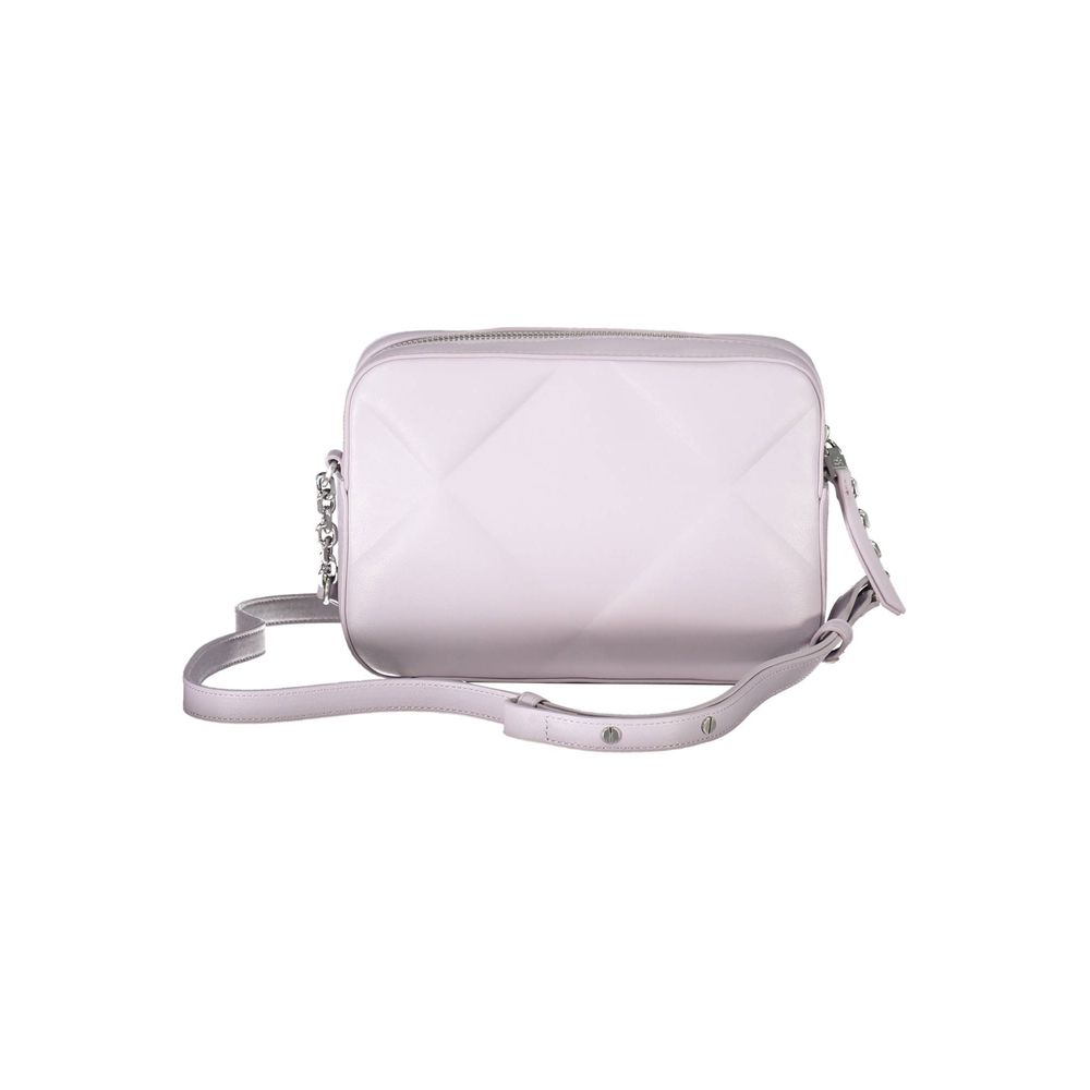 Purple Polyester Handbag - GLAMHUB BOUTIQUE 