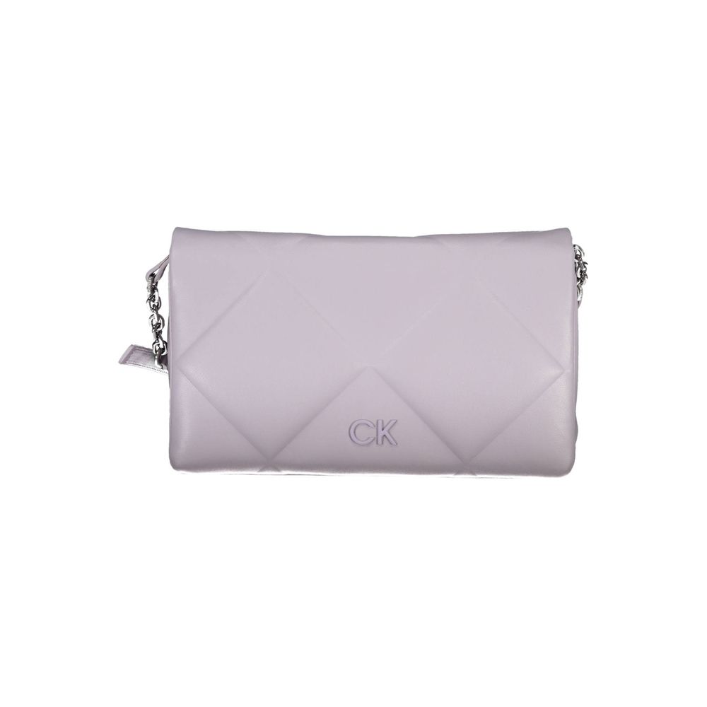 Purple Polyester Handbag - GLAMHUB BOUTIQUE 