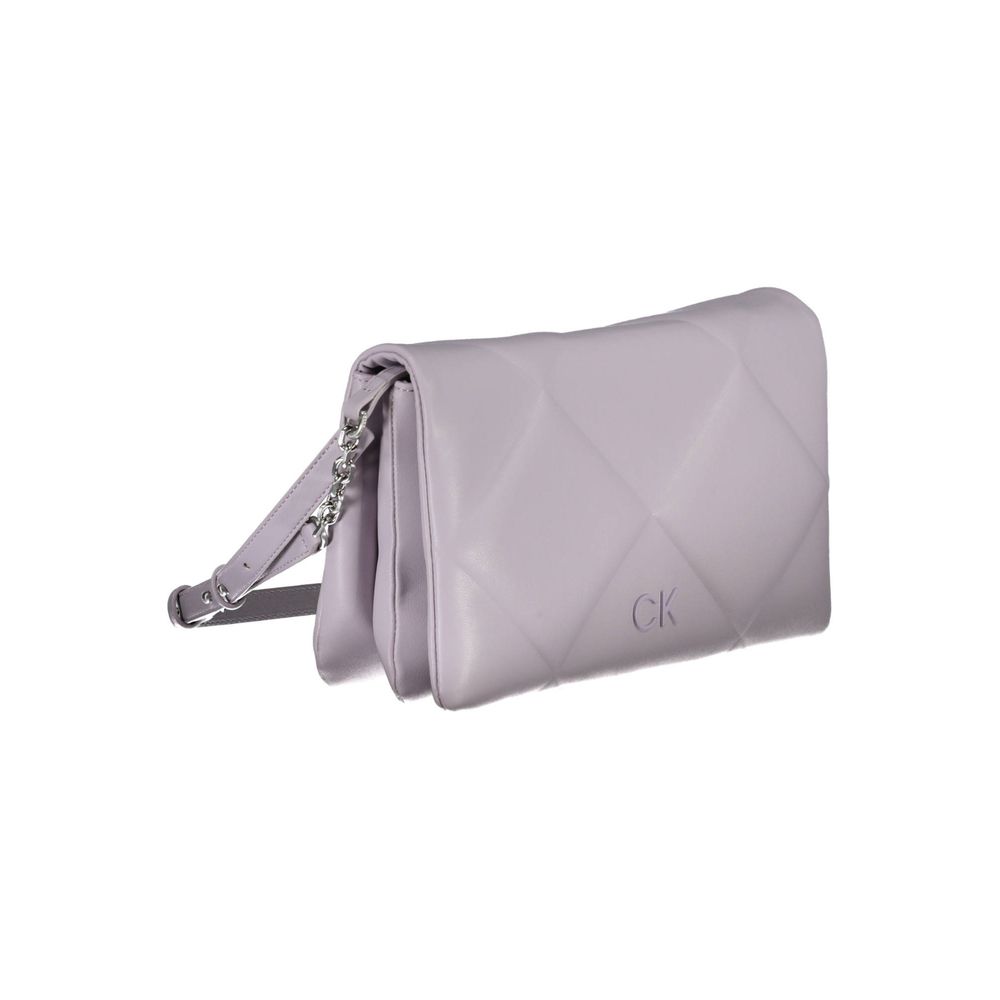 Purple Polyester Handbag - GLAMHUB BOUTIQUE 