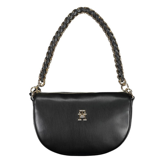 Black Polyethylene Handbag - GLAMHUB BOUTIQUE 