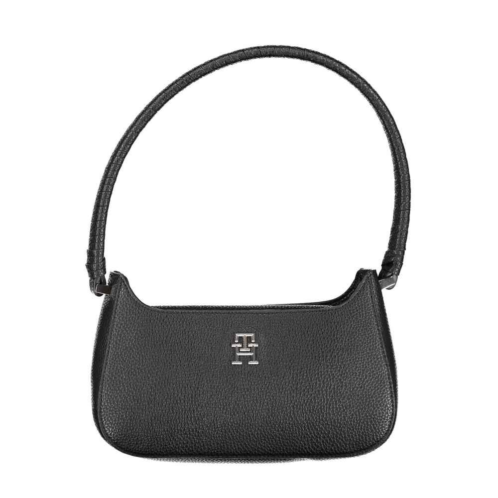 Black Polyethylene Handbag - GLAMHUB BOUTIQUE 