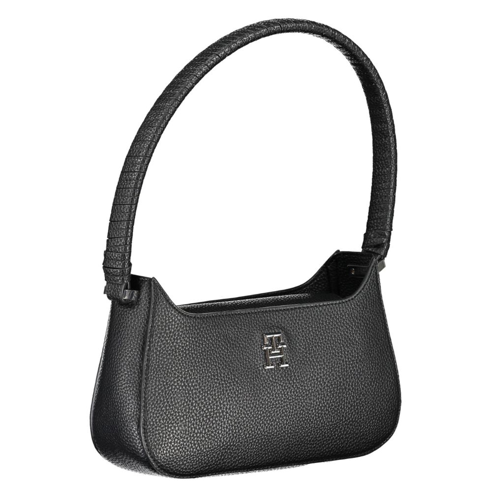 Black Polyethylene Handbag - GLAMHUB BOUTIQUE 