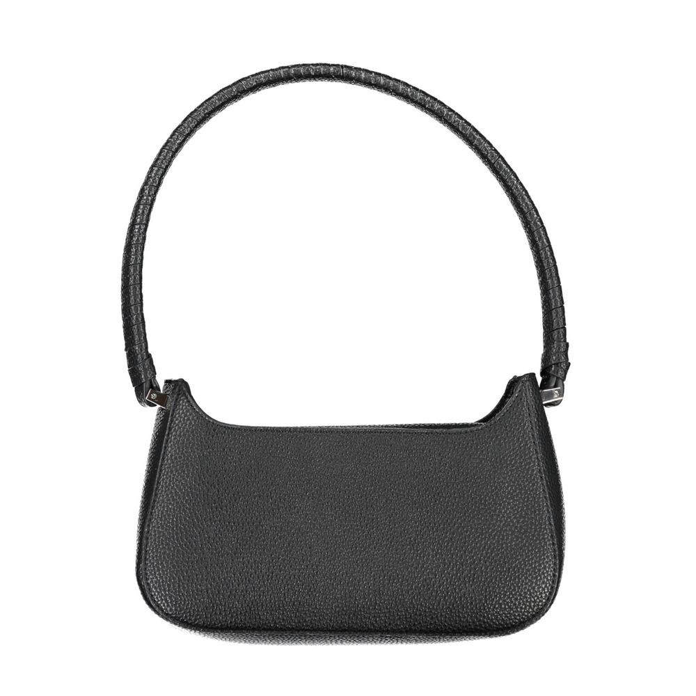 Black Polyethylene Handbag - GLAMHUB BOUTIQUE 