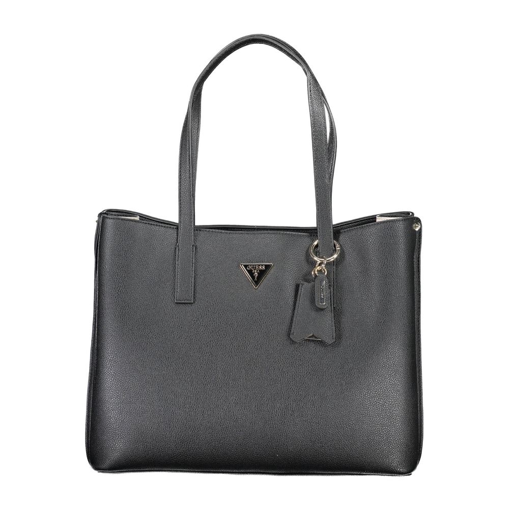 Black Polyethylene Handbag - GLAMHUB BOUTIQUE 