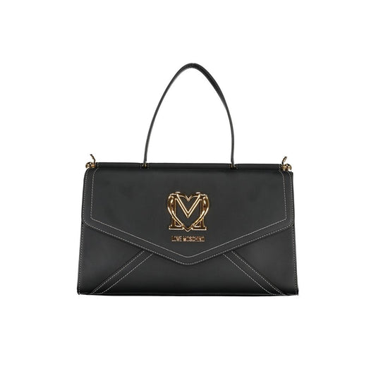 Black Polyethylene Handbag - GlamHub Luxury and Icon Brand Clothing