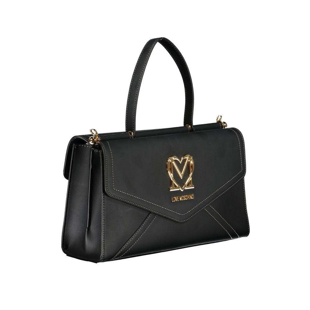 Black Polyethylene Handbag - GlamHub Luxury and Icon Brand Clothing