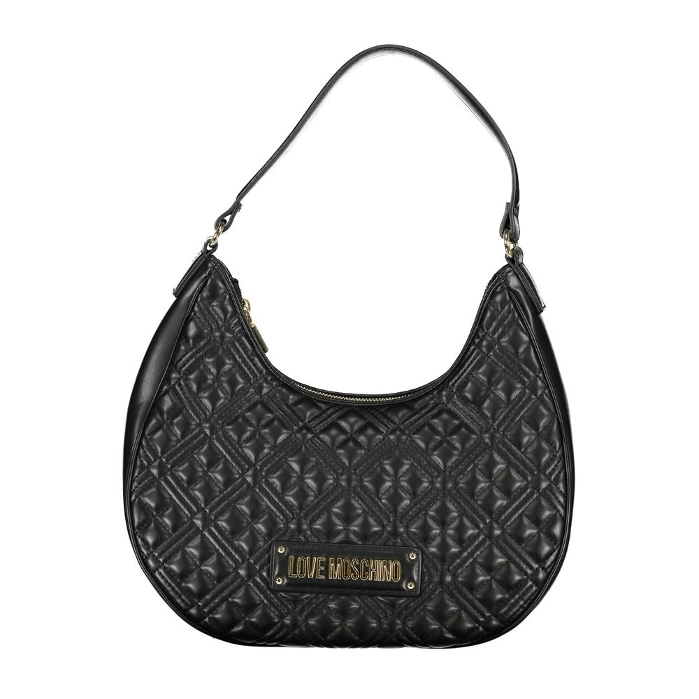 Black Polyethylene Handbag - GlamHub Luxury and Icon Brand Clothing