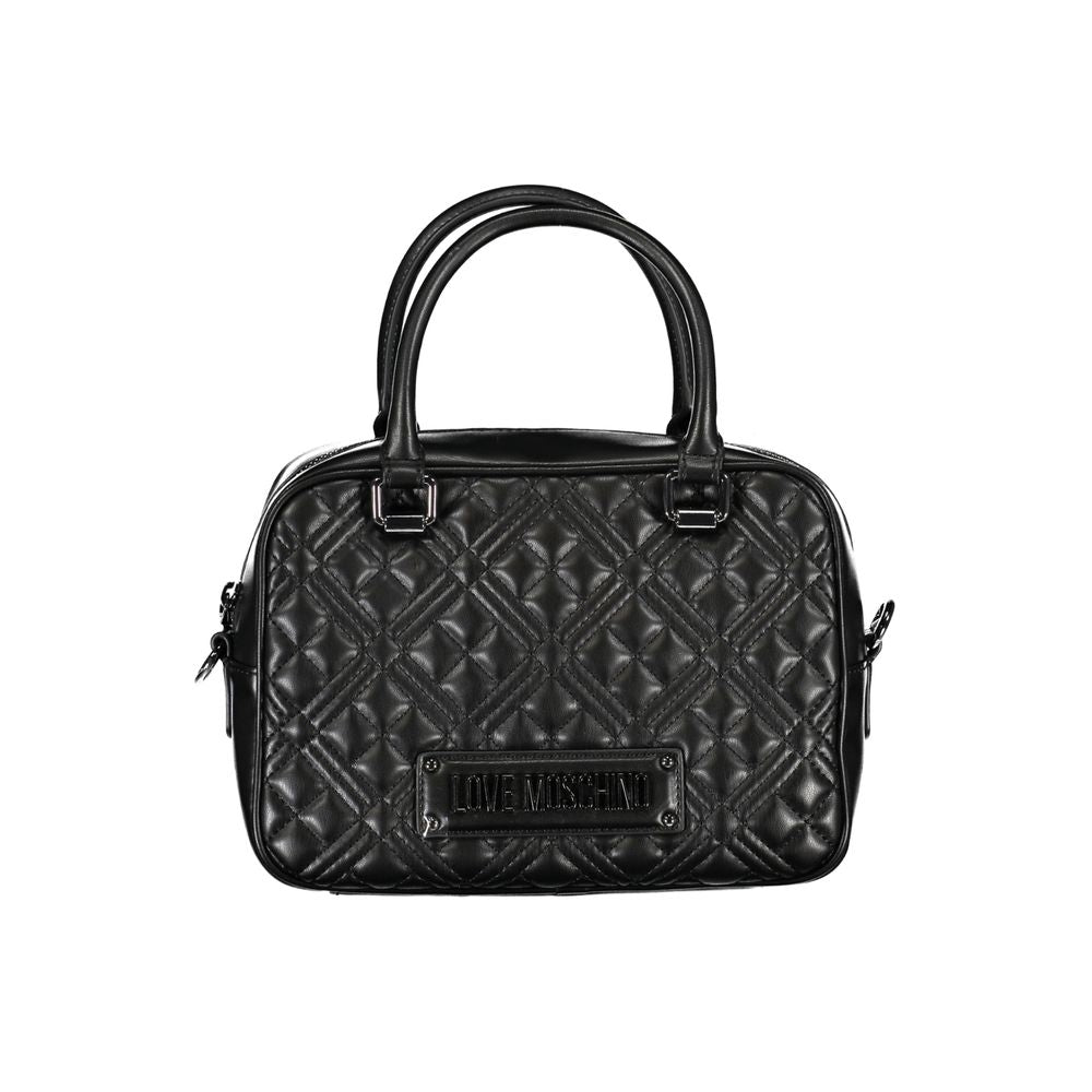 Black Polyethylene Handbag - GlamHub Luxury and Icon Brand Clothing