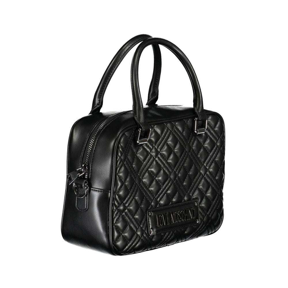 Black Polyethylene Handbag - GlamHub Luxury and Icon Brand Clothing