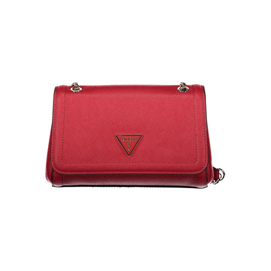 Red Polyethylene Handbag - GLAMHUB BOUTIQUE 