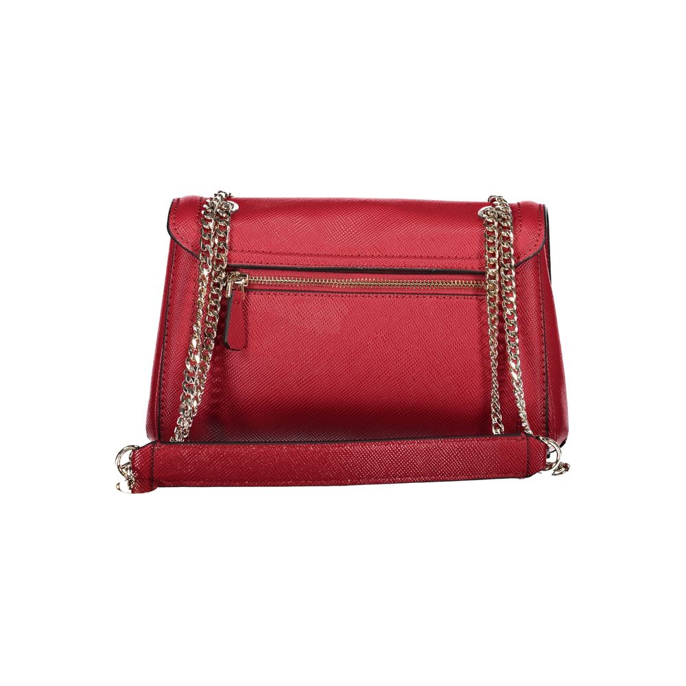 Red Polyethylene Handbag - GLAMHUB BOUTIQUE 